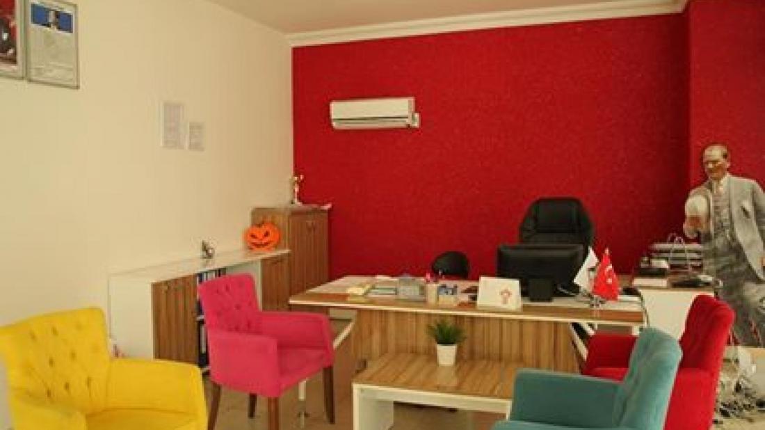 -Private school for sale in the center of Antalya -School Administrative office
