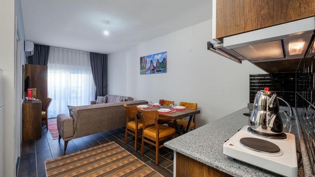 Antalya şehir merkezinde kiralık otel daireleri