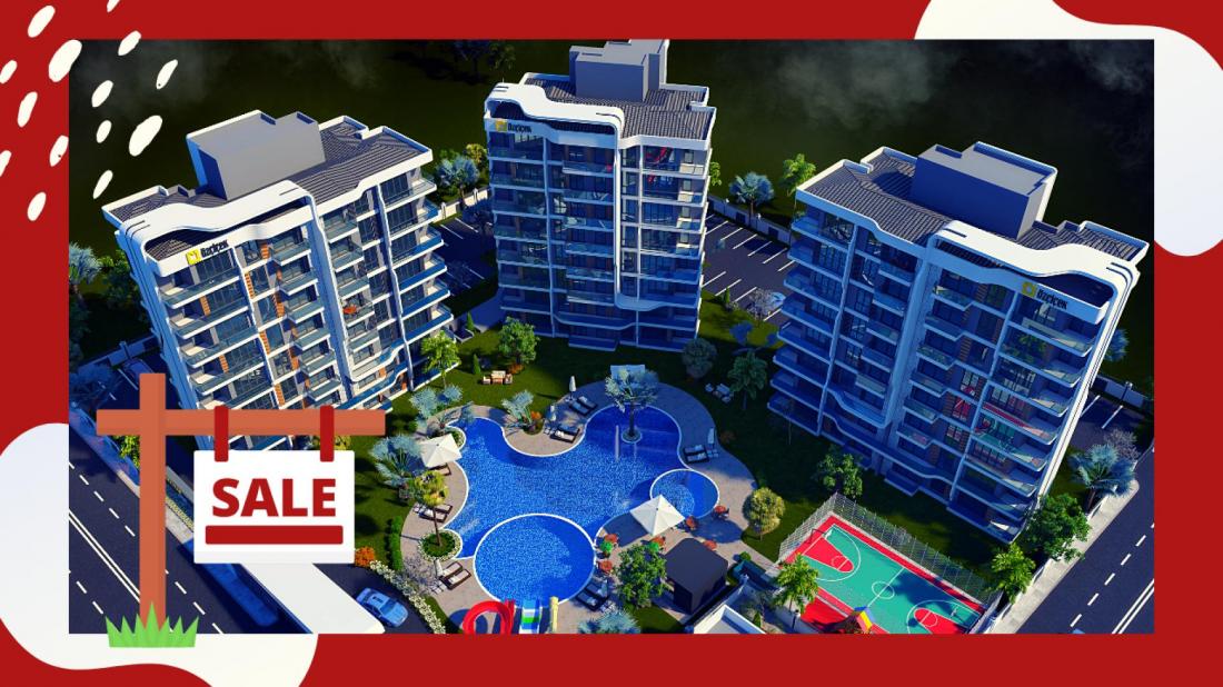 Продажа квартиры в Анталии Рассрочка на 3 года в районе Алтынташ в Анталии в комплексе Viamar Lily