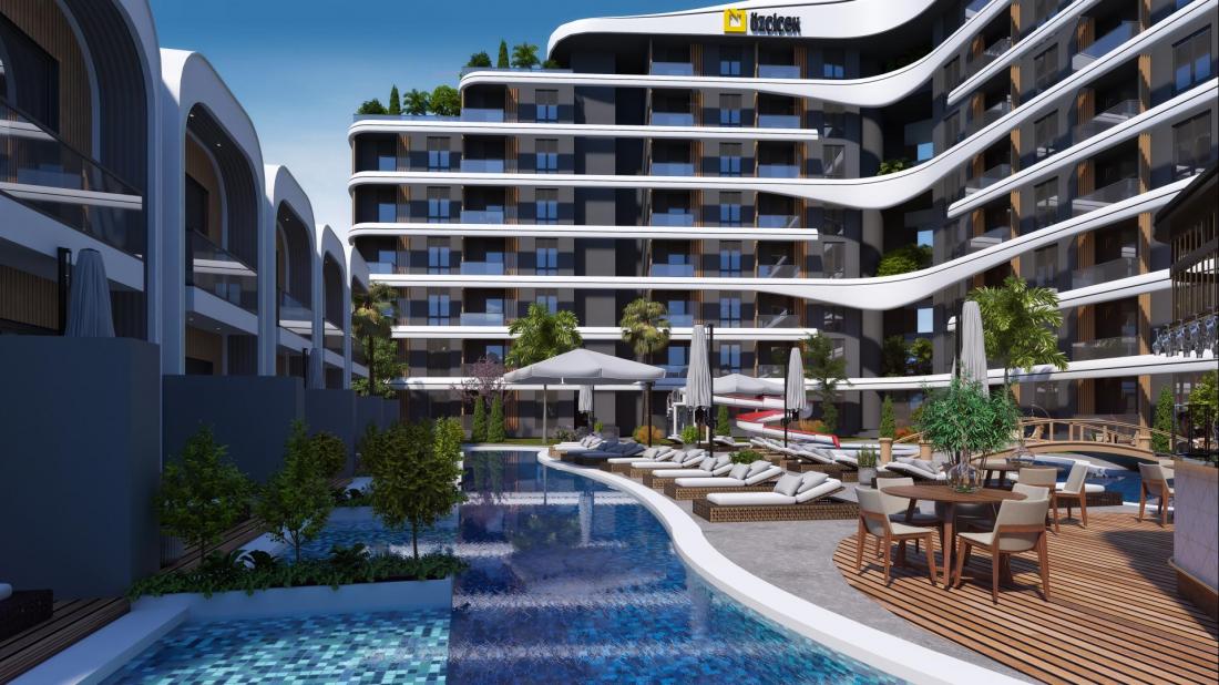 Viamar Aster kompleksi içinde Antalya'da satılık daireler