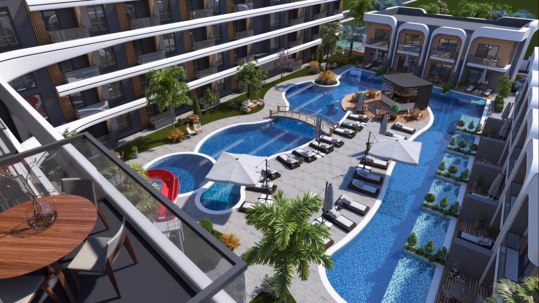 Apartments and villas for sale in Antalya within the complex (Viamar Aster)