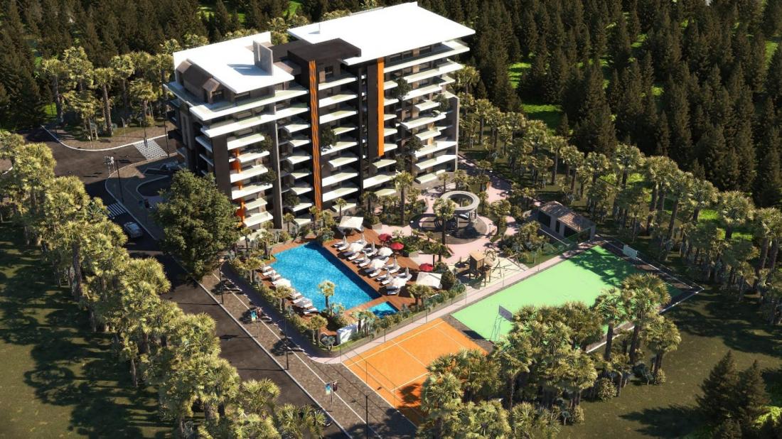 Apartments for sale in installments in Antalya within the complex (MYRA TAŞ))