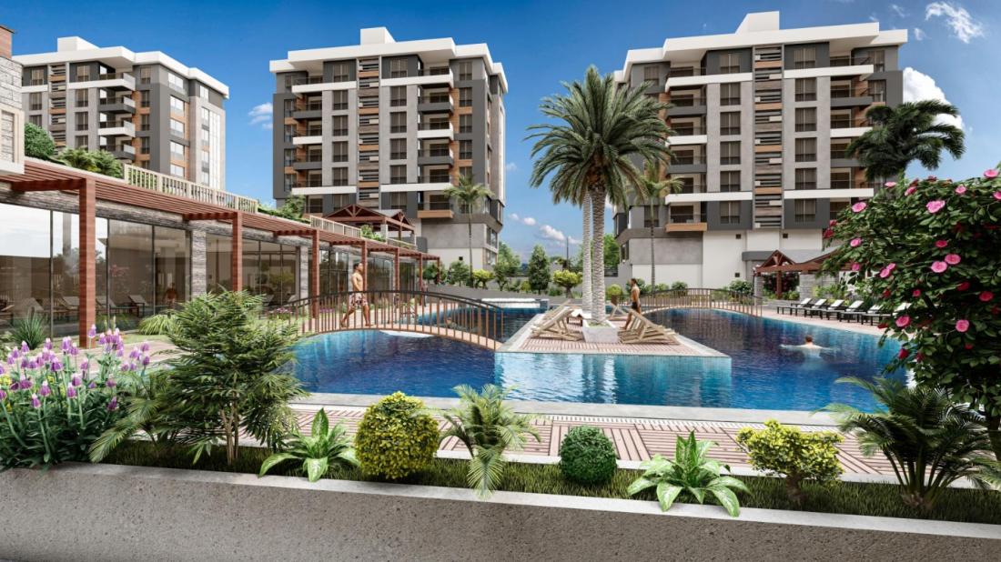 Antalya'da NEV ANTALYA RESIDENCE kompleksi içinde satılık daireler