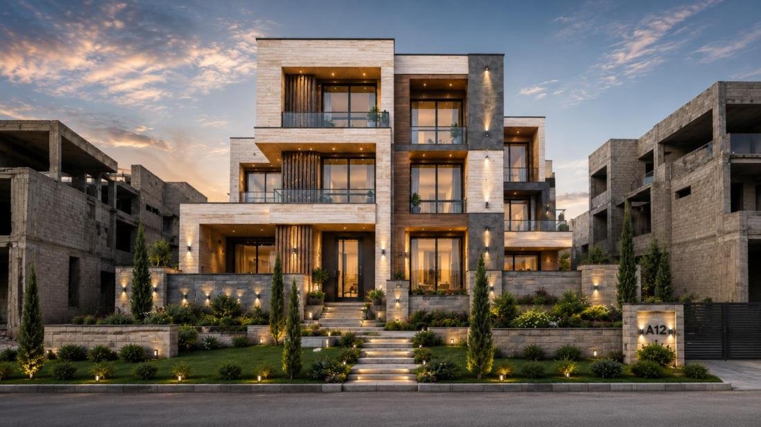 Villa visualization after finishing