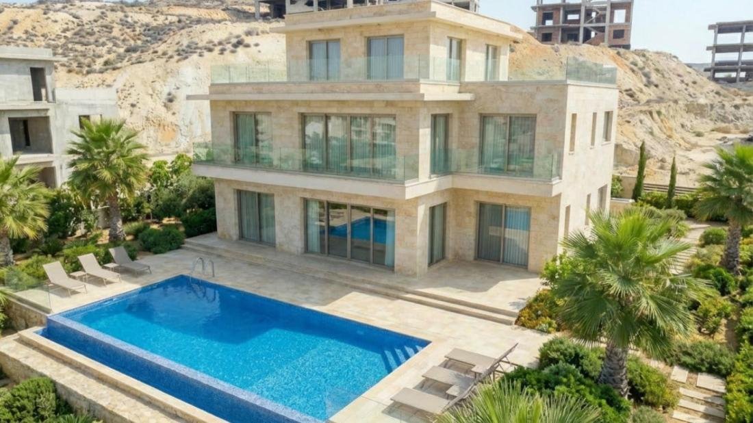 تصور للفيلا بعد الاكساء