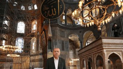 After the grand opening. New decision by President Erdogan on Aya Sofia
